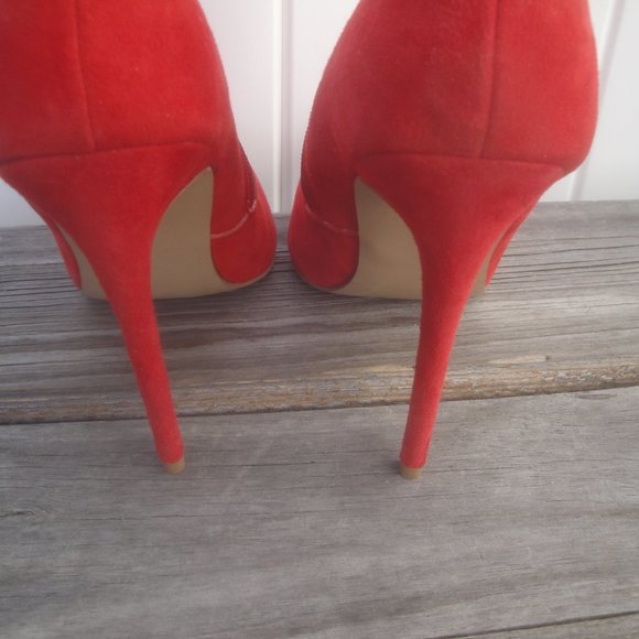 Steve Madden Boots Women's Size 8M Red Leather Upper "Wagner" Red - Picture 8 of 10